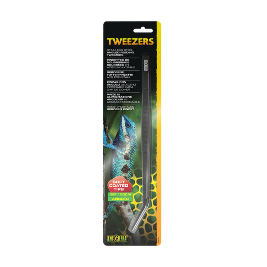 EXO TERRA - Stainless Steel Angled Feeding Tweezers