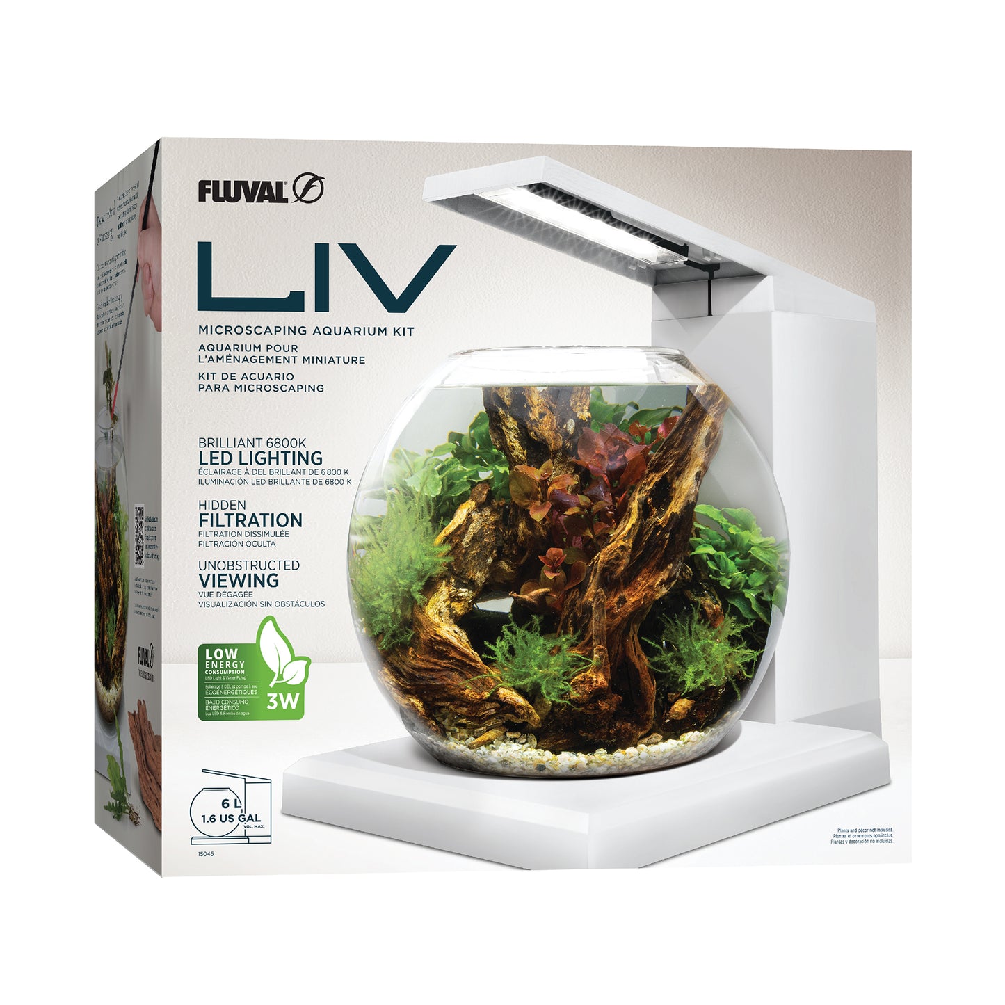 Fluval - LIV Microscaping Aquarium Kit - White