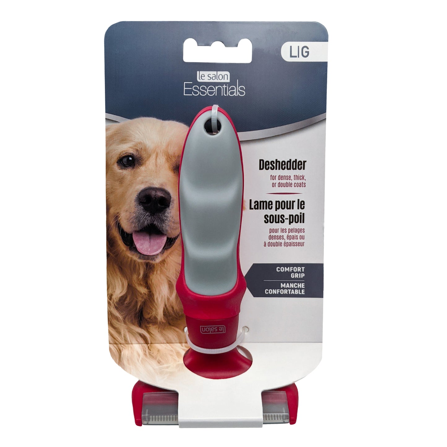 LE SALON - Essentials Dog Deshedder/Undercoat Rake - Large