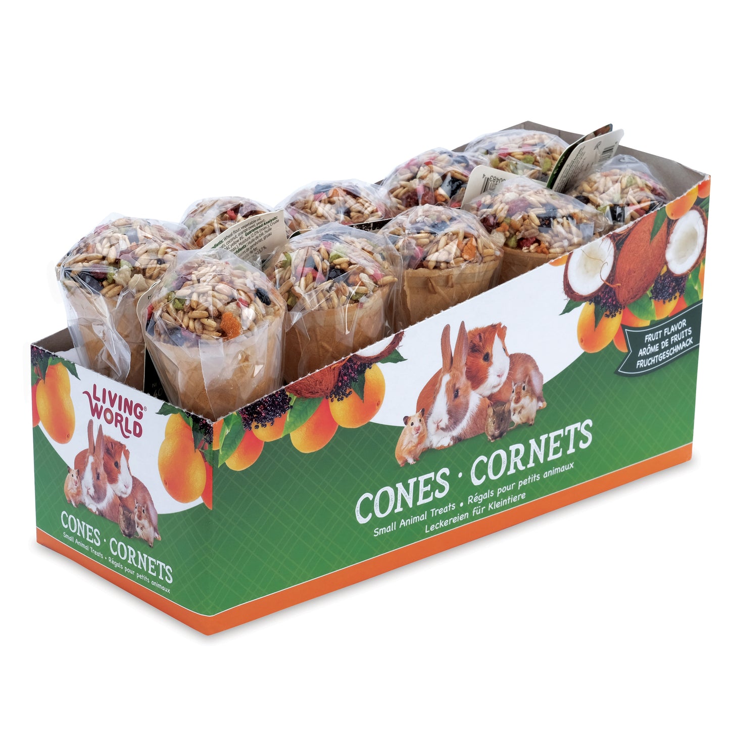 Living World - Small Animal Cones - Fruit Flavour