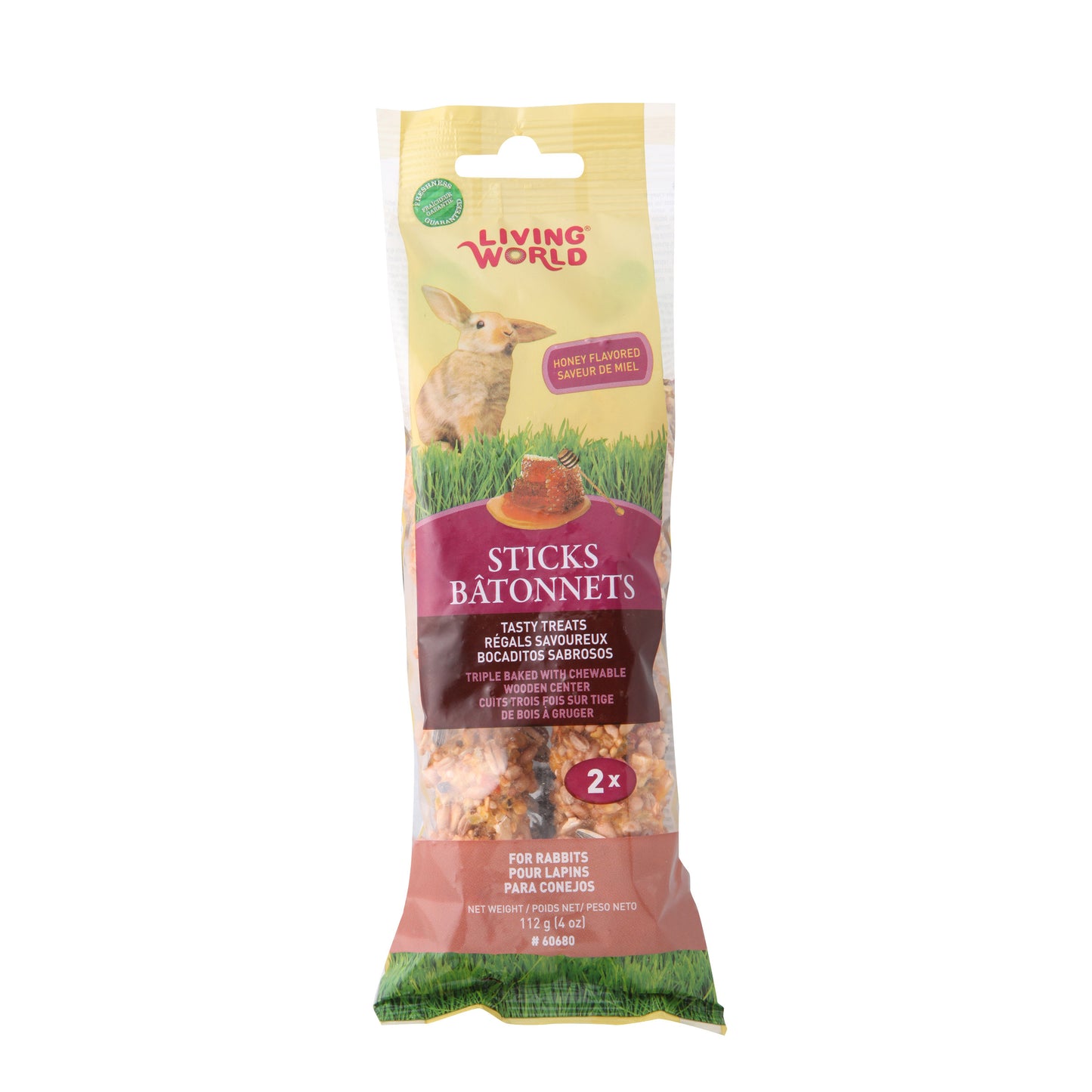 Living World - Rabbit Sticks - Honey Flavour