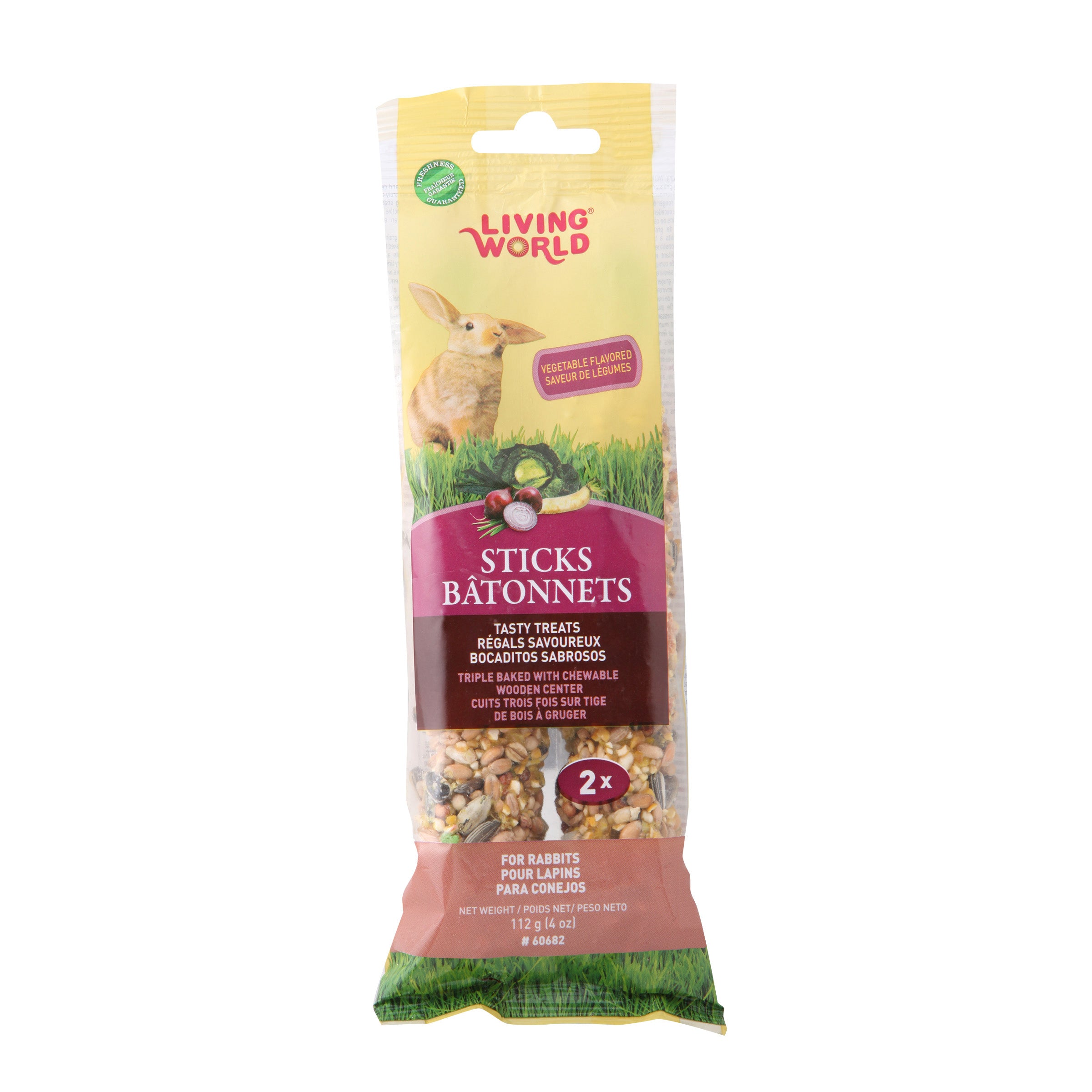 Living World - Rabbit Sticks - Fruit Flavour - Pet Cuisine & Accessories