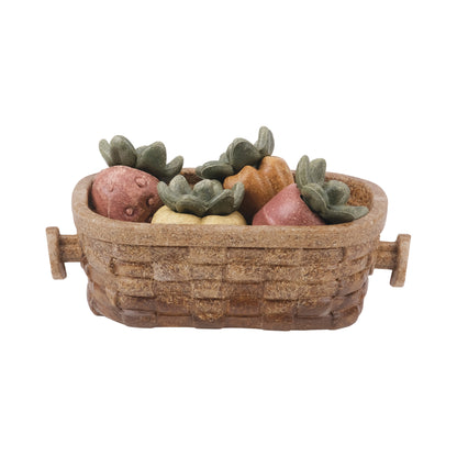 LIVING WORLD - Edible Harvest Basket Chew Toy - Multicolour
