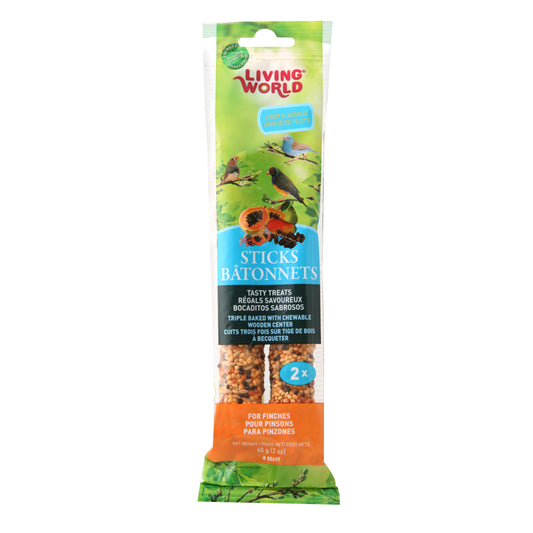 Living World Finch Sticks - Fruit Flavour