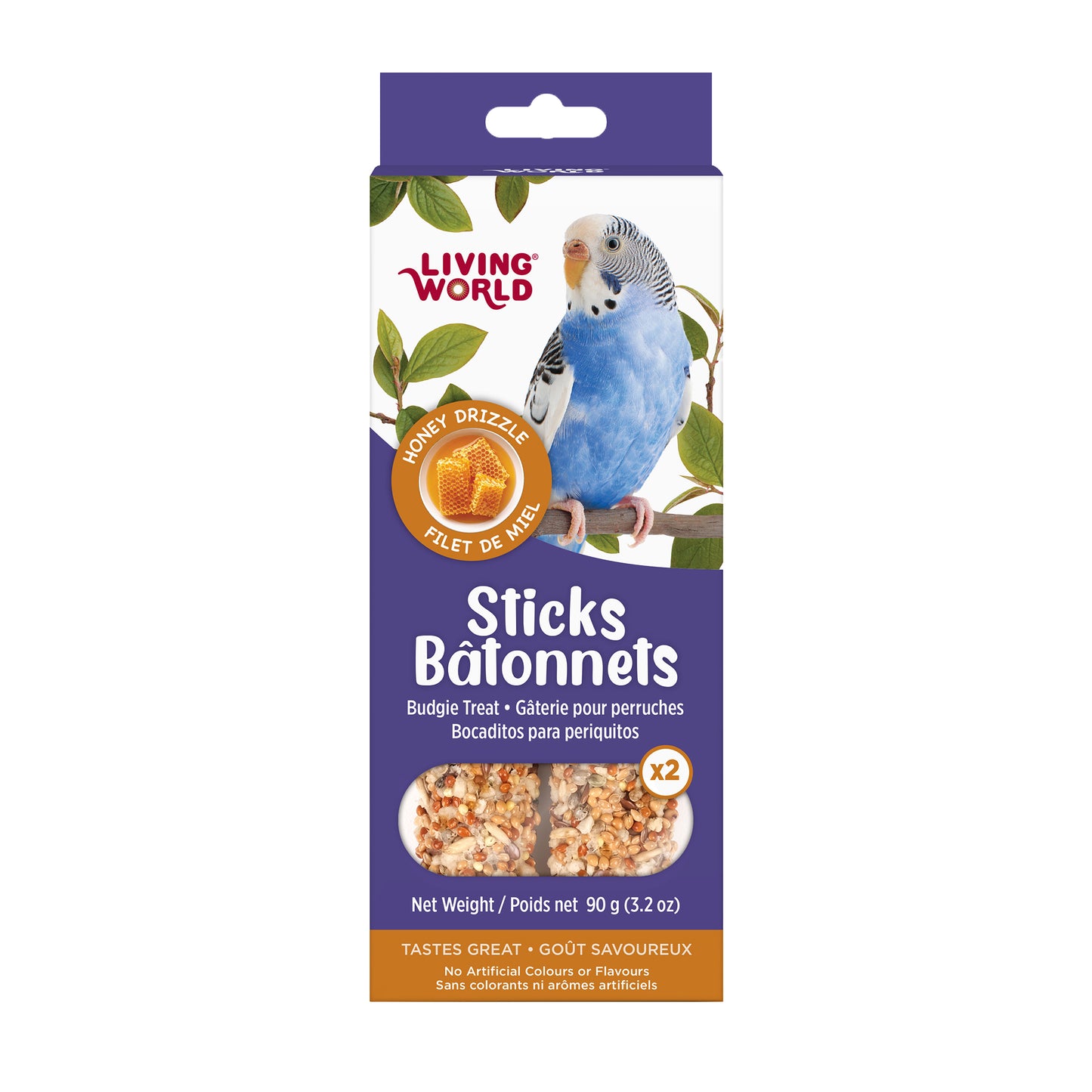 LIVING WORLD - Budgie Treat - Honey Drizzle