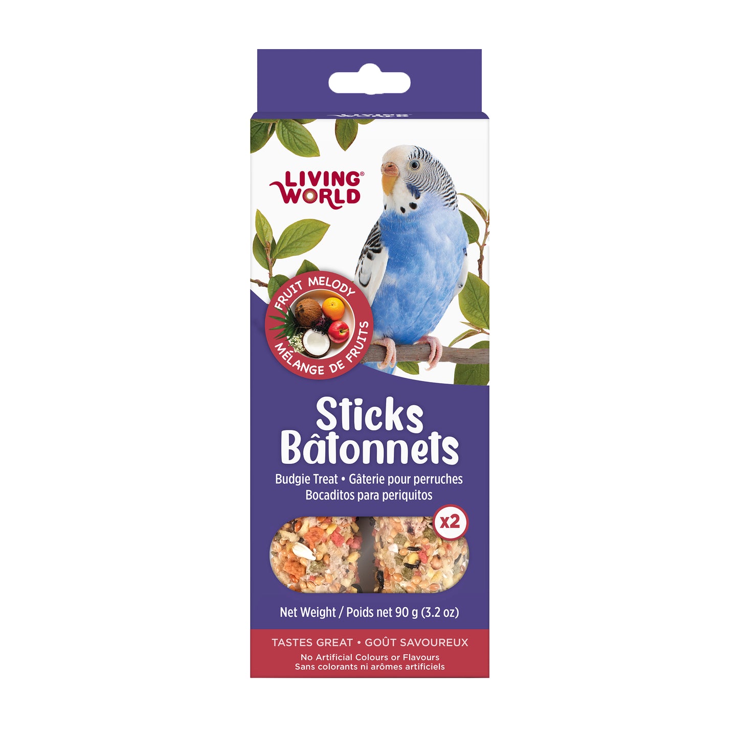 LIVING WORLD - Budgie Treat - Fruit Melody