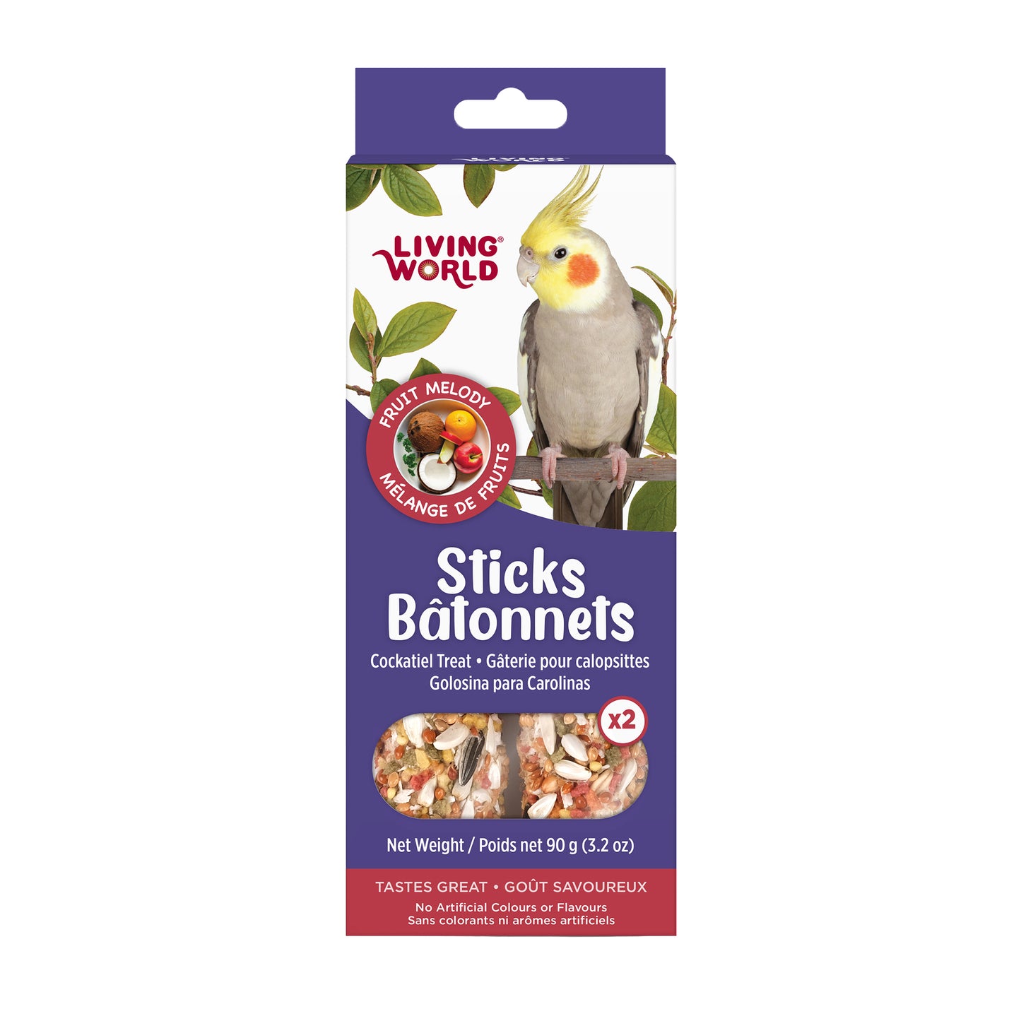 LIVING WORLD - Cockatiel Treat - Fruit Melody