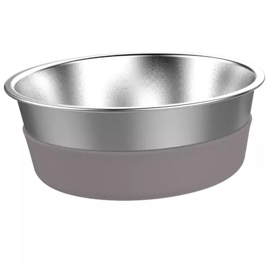 Messy Mutts - Heavy Gauge Bowl with Non-slip Base - Grey
