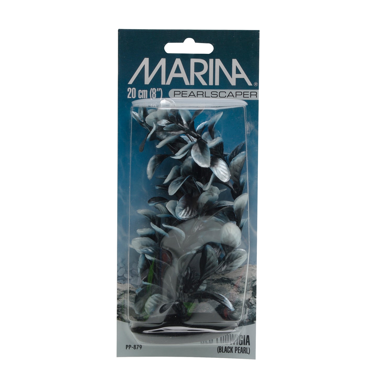 Marina - Pearlscaper Plastic Plant - Ludwigia - Black with White Tips