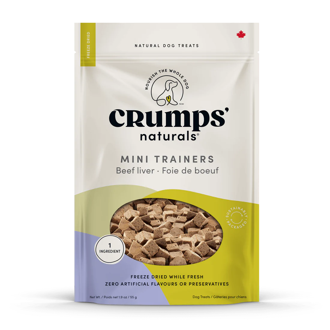 Crumps' Naturals - Mini Trainers Freeze Dried Beef Liver Dog Treat