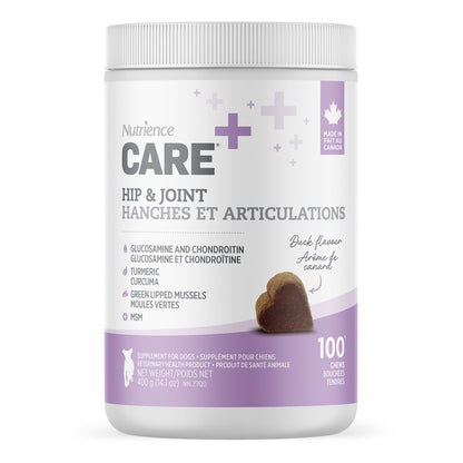 NUTRIENCE CARE - Supplement for Dogs - Hip & Joint - 100 soft chews - 400g
