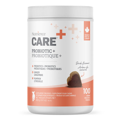 NUTRIENCE CARE - Supplement for Dogs - Probiotic+ - 100 soft chews - 400g