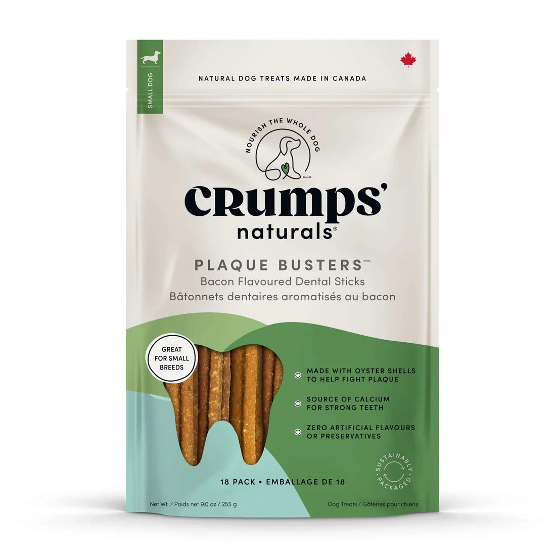 Crumps' Naturals - Plaque Buster Bacon Flavour Dog Treat