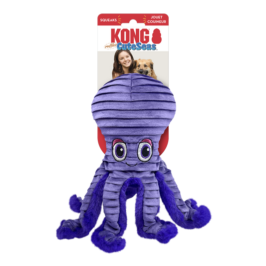 Kong CuteSeas Rufflez Plush Dog Toy