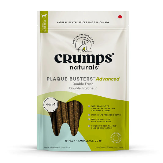 Crumps' Naturals - Plaque Busters Advanced Double Fresh Dental Sticks