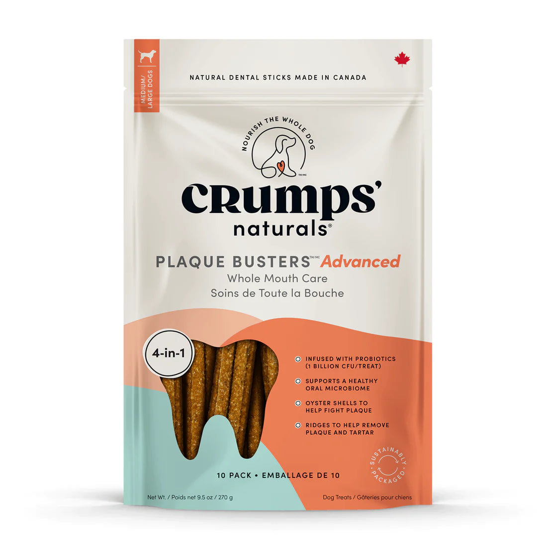 Crumps' Naturals - Plaque Buster Advanced Whole Mouth Care Dog Treat