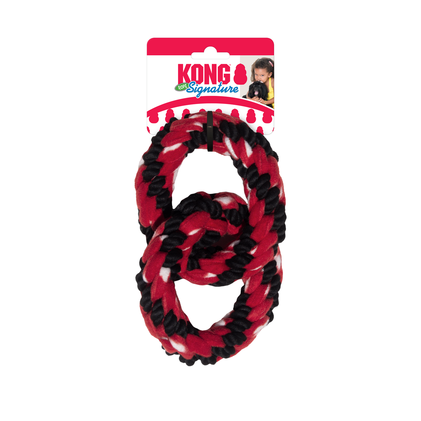 Kong Signature Rope Double Ring Tug Dog Toy