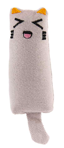 BrookBrand - Rustle Catnip Cat, Grey