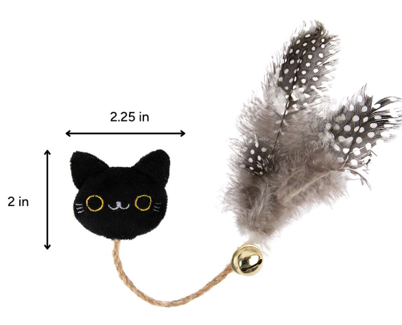 BrookBrand - Black Cat Rope Bell