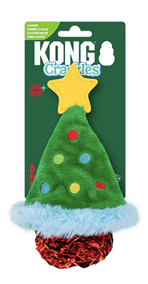 KONG CAT - HOLIDAY CRACKLES CHRISTMAS TREE GREEN