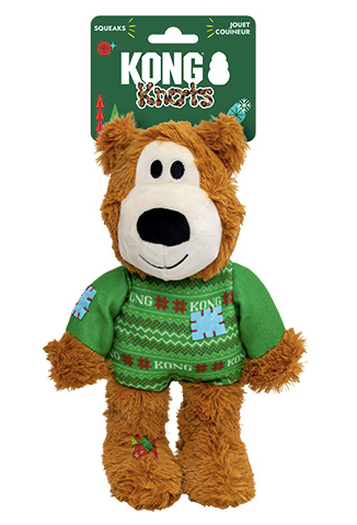 Kong - HOLIDAY - Wild Knots Sweater Bear Green