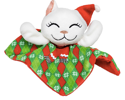 Kong - HOLIDAY - Crackles Santa Kitty Argyle