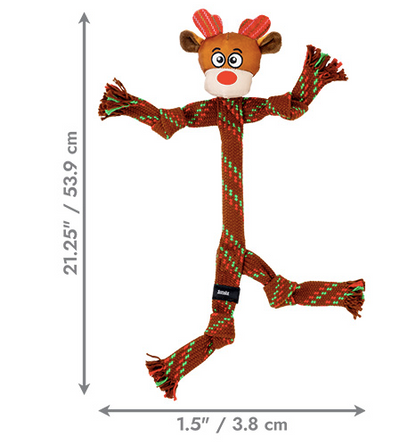Kong® HOLIDAY Scrubz Reindeer