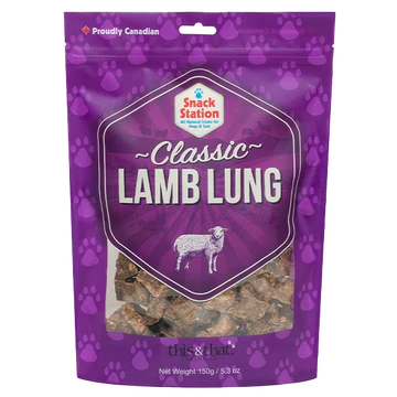 This & That Snack Station Lamb Lung Treats For Dogs 150g