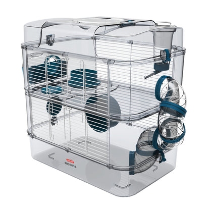 Rody3 - Trio Hamster Cage - Blue