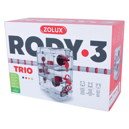 Rody3 - Trio Hamster Cage - Grenadine