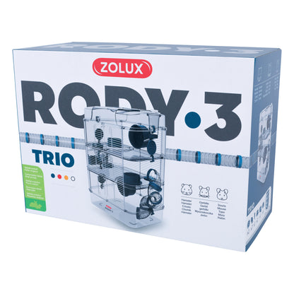 Rody3 - Trio Hamster Cage - Blue