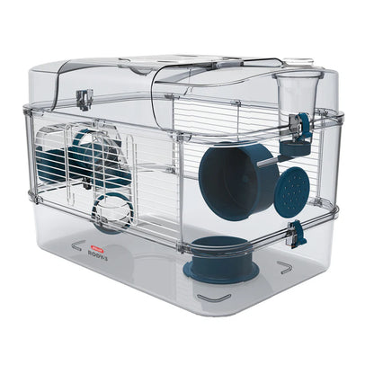 Rody3 - Trio Hamster Cage - Blue