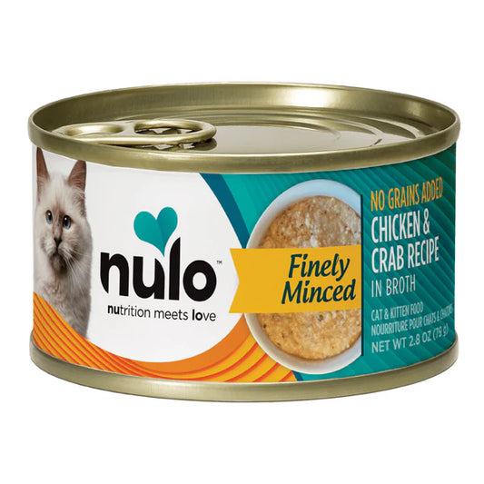 Nulo - No Grains Finely Minced Chicken & Crab in Broth