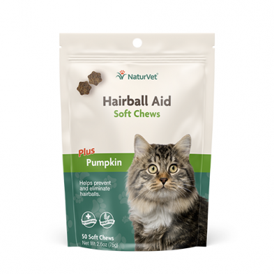 NaturVet - 2 In 1 Hairball Plus Vitamin Soft Chew For Cats