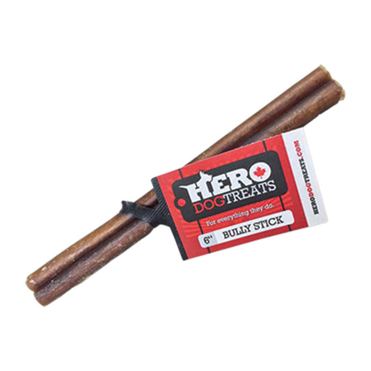 Hero Dog Treats - 6" Bully Sticks