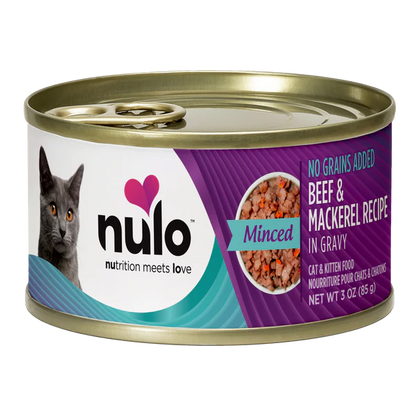 Nulo - No Grains Minced Beef & Mackerel in Gravy