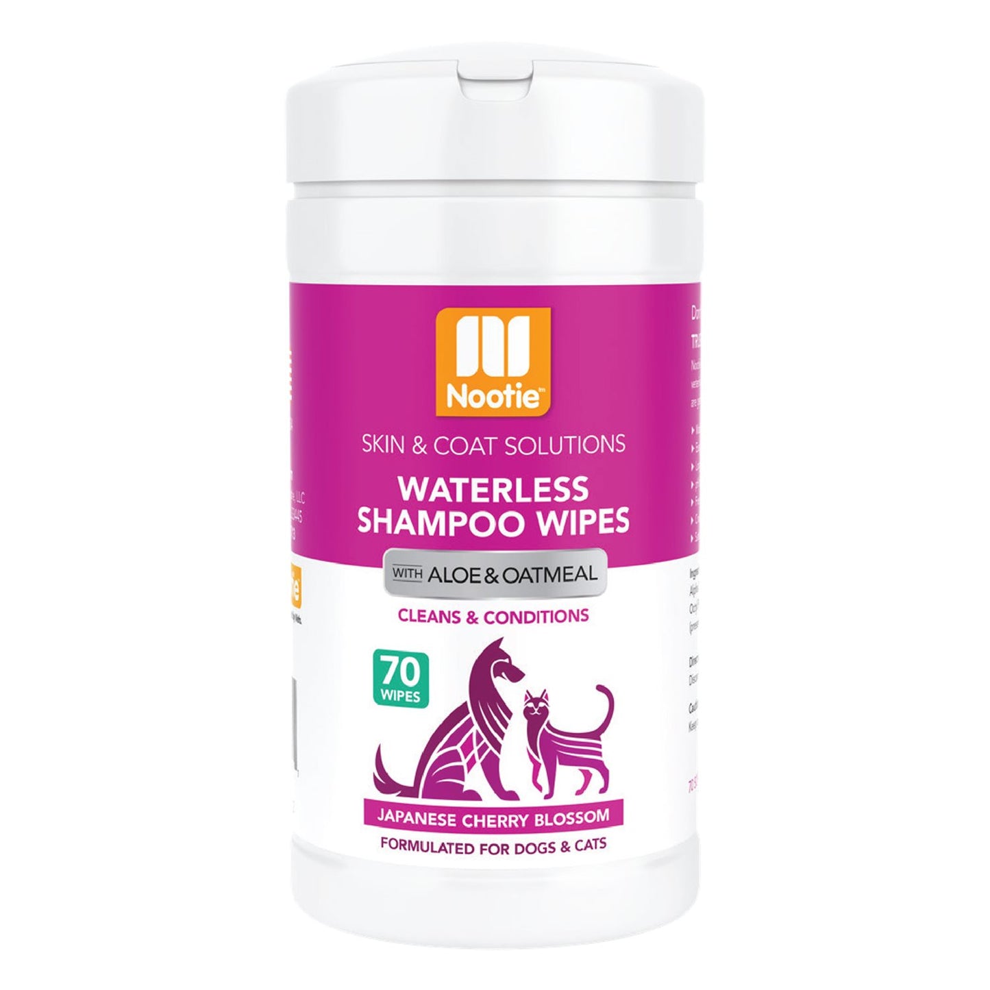 Nootie Waterless Shampoo Wipes 70ct