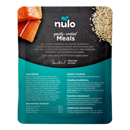 Nulo - Dog - Gently Cooked Meals SALMON & BROWN RICE RECIPE