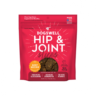 Dogswell Hip & Joint Slices Beef Recipe Treats For Dogs