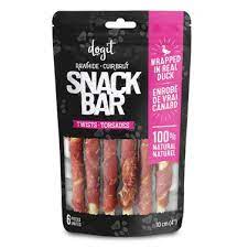 Dogit - Snack Bar Duck Rawhide Twist Dog Treat 4pk