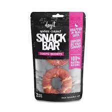 Dogit - Snack Bar Duck Rawhide Donut Dog Treat 2pk