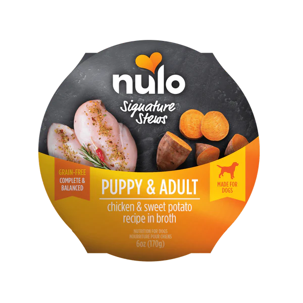 Nulo - Stews Grain-Free - Puppy & Adult Chicken & Sweet Potato Recipe in Broth