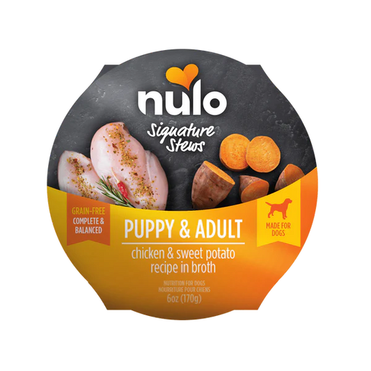 Nulo - Stews Grain-Free - Puppy & Adult Chicken & Sweet Potato Recipe in Broth