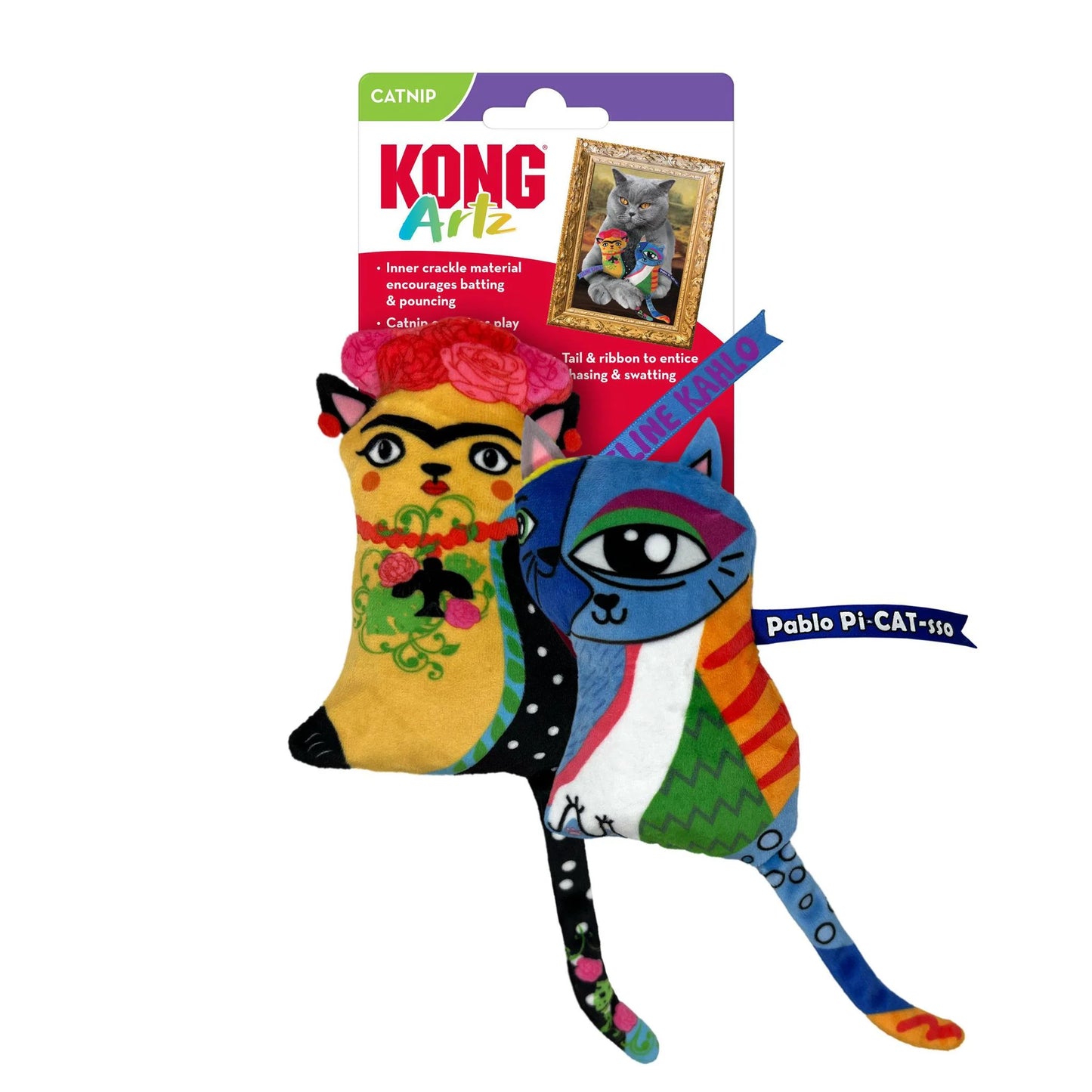 Kong Artz Kahlo/Picasso 2pk Cat Toy