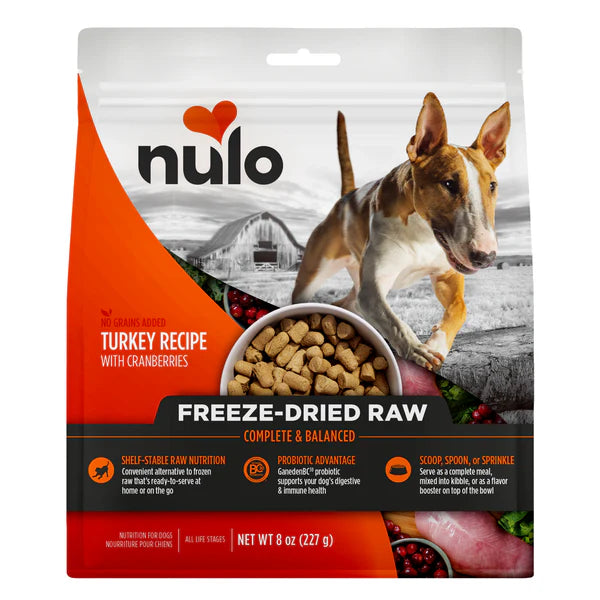 Nulo - No Grains Freeze-Dried - Raw Turkey Recipe with Cranberries