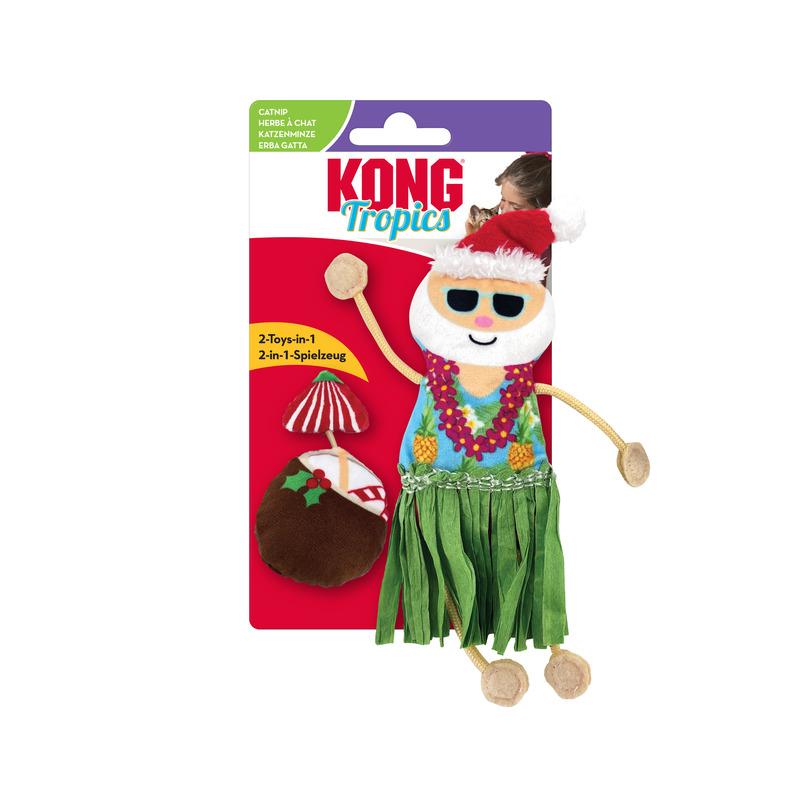 Kong - Holiday Tropics Santa Cat Toy