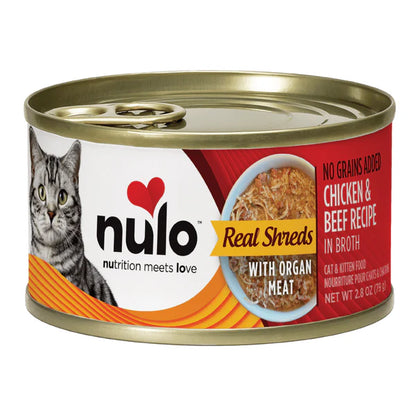 Nulo - No Grains Chicken & Beef Shreds w/ Organ Meat in Broth