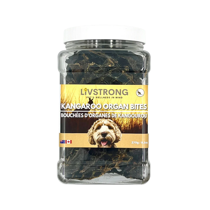 Livestrong - Kangaroo Organ Bites Air Dried Treats For Dogs