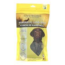 Livestrong - Kangaroo Lung Bites Air Dried Dog Treats