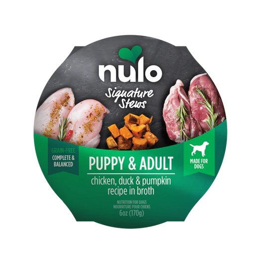 Nulo - Stews Grain-Free - Puppy & Adult Chicken, Duck, & Pumpkin in Broth